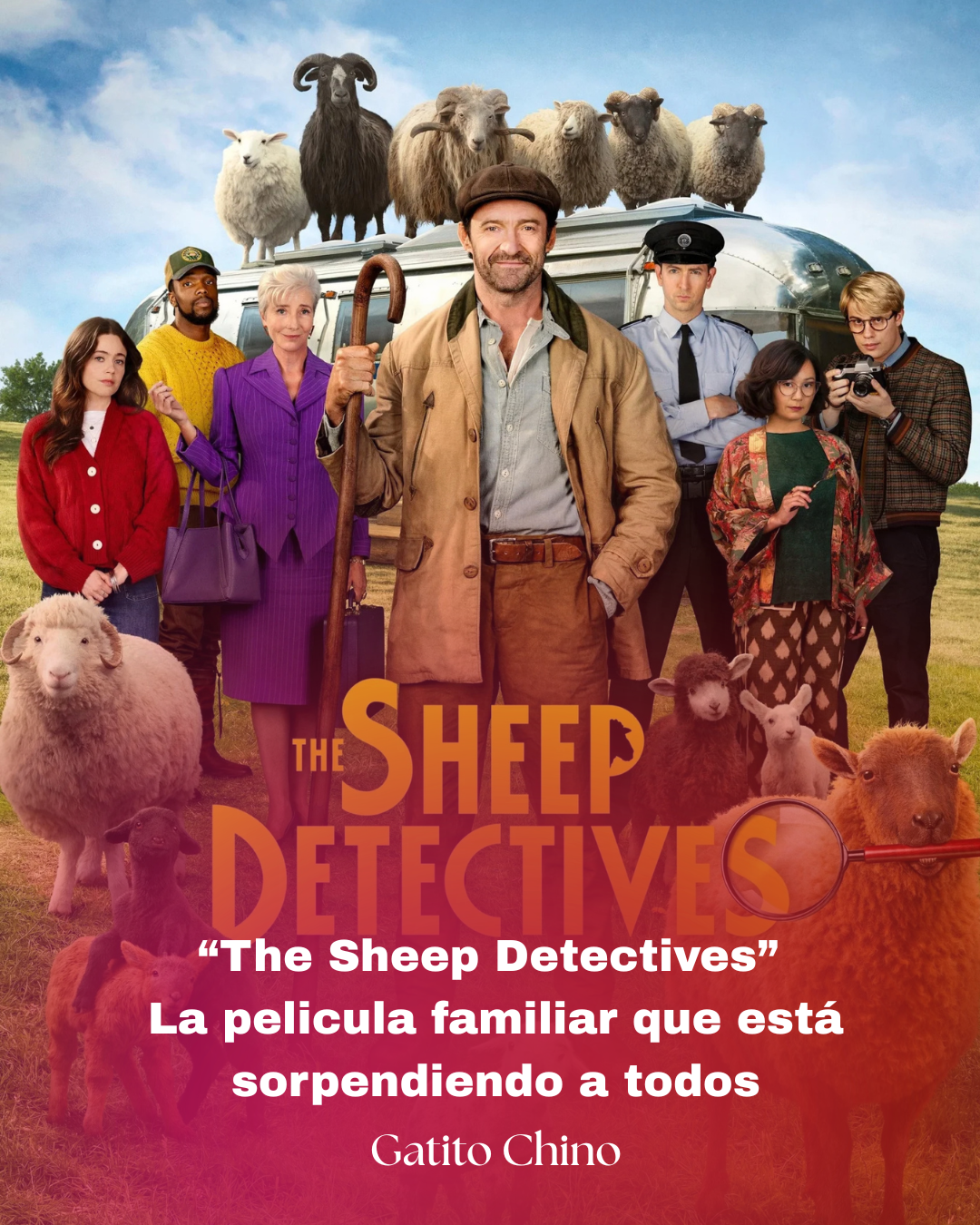 Hugh Jackman y Julia Louis-Dreyfus prestan sus voces a ‘The Sheep Detectives’, la comedia de misterio que cautiva a familias