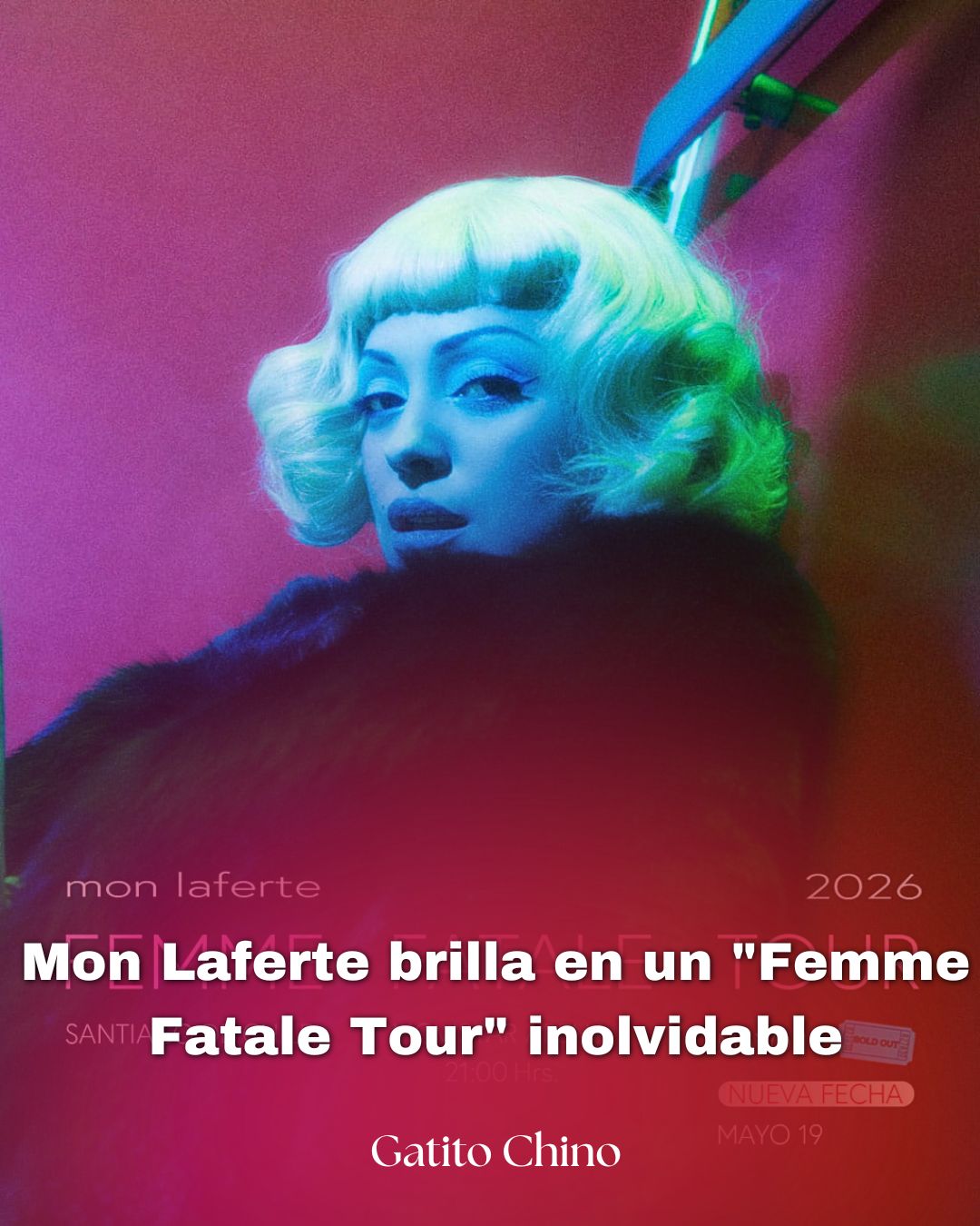 Mon Laferte sigue arrasando con su “Femme Fatale Tour” en Norte y Latinoamérica