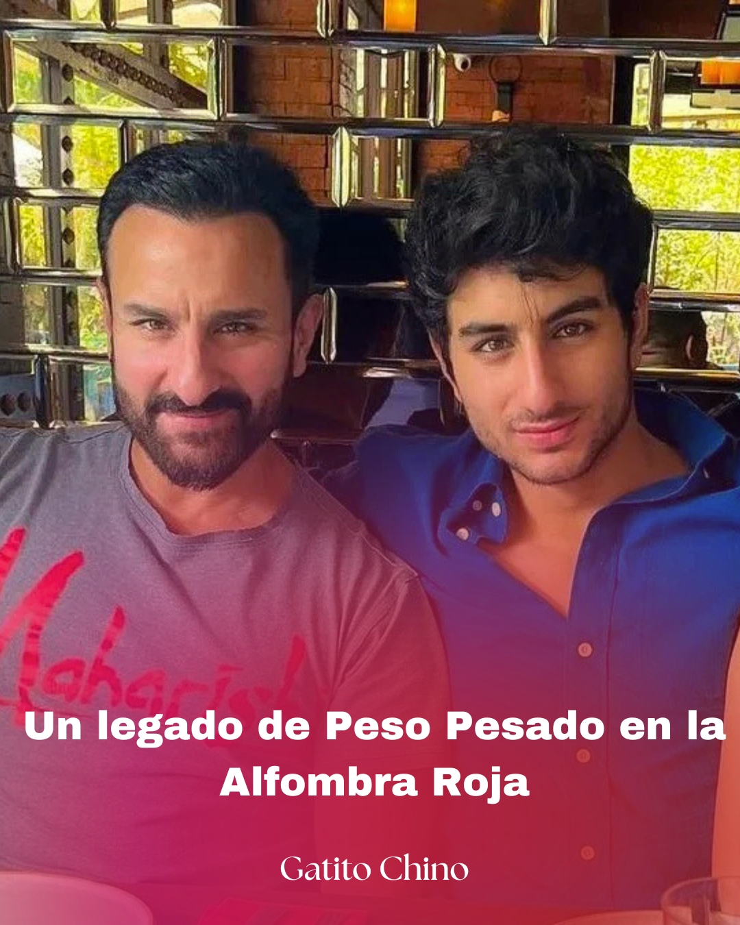 Saif Ali Khan y su hijo Ibrahim roban miradas en su primera campaña publicitaria juntos