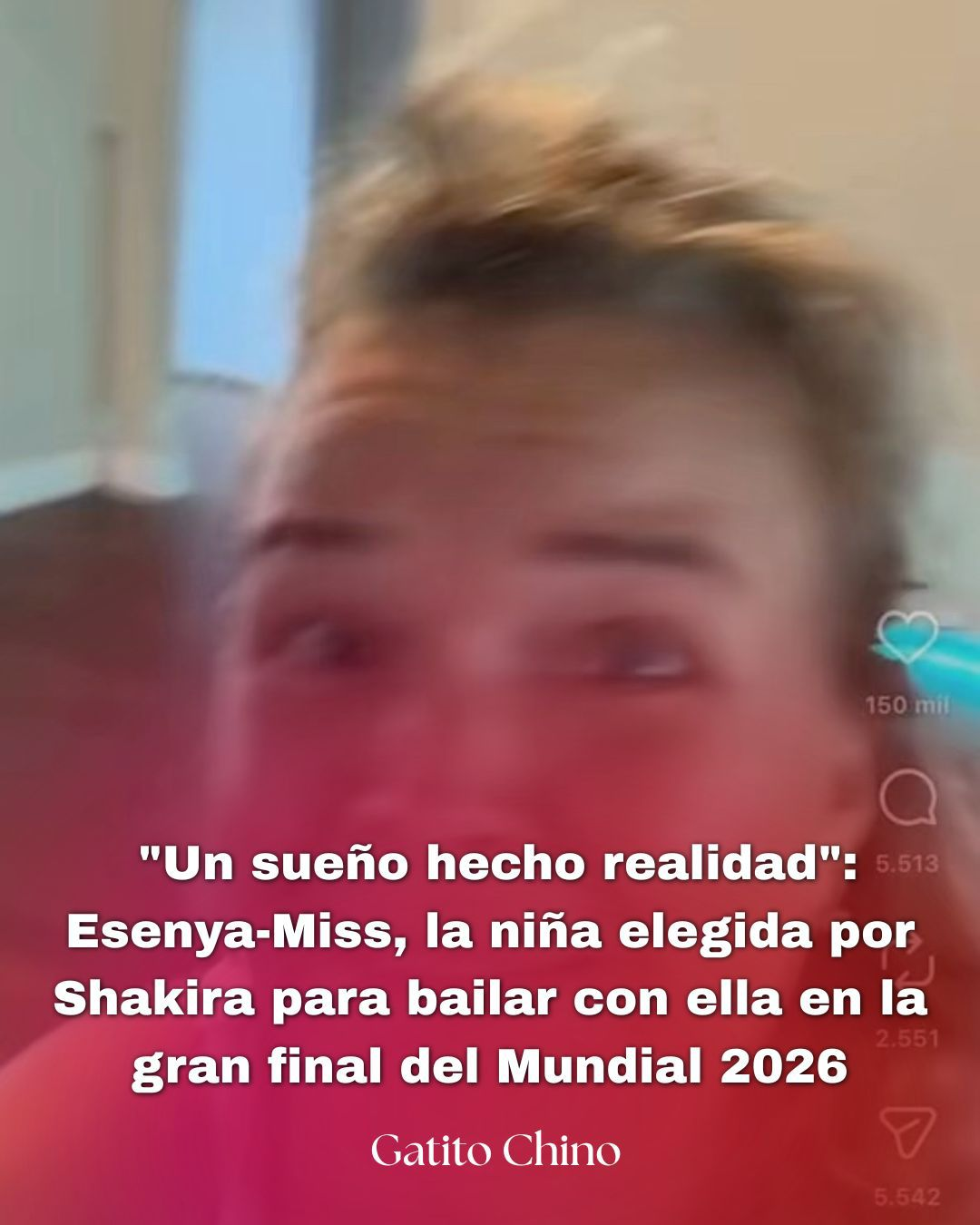 La pequeña bailarina de 10 años fue seleccionada entre miles de aspirantes de todo el mundo para compartir escenario con la superestrella colombiana