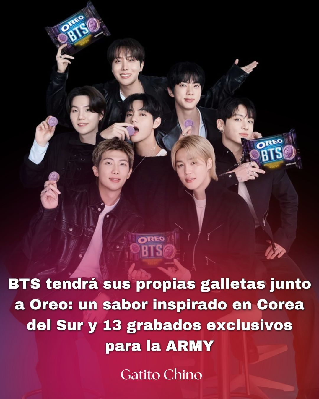 La icónica banda surcoreana se une a la famosa marca de galletas para crear un nuevo sabor inspirado en su infancia y dedicado a sus fans ARMY