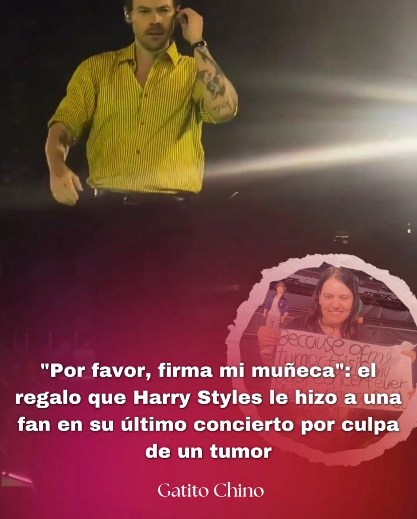 El cantante se tomó un momento durante su show para leer el cartel de Julia, una fan que enfrenta un delicado estado de salud