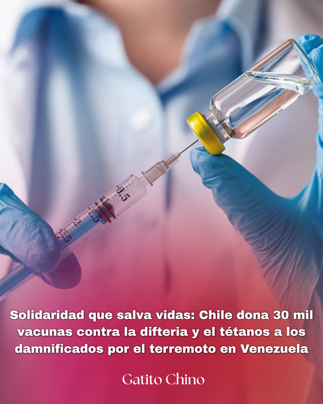 Chile envía 30 mil dosis de vacunas contra la difteria y el tétanos a Venezuela