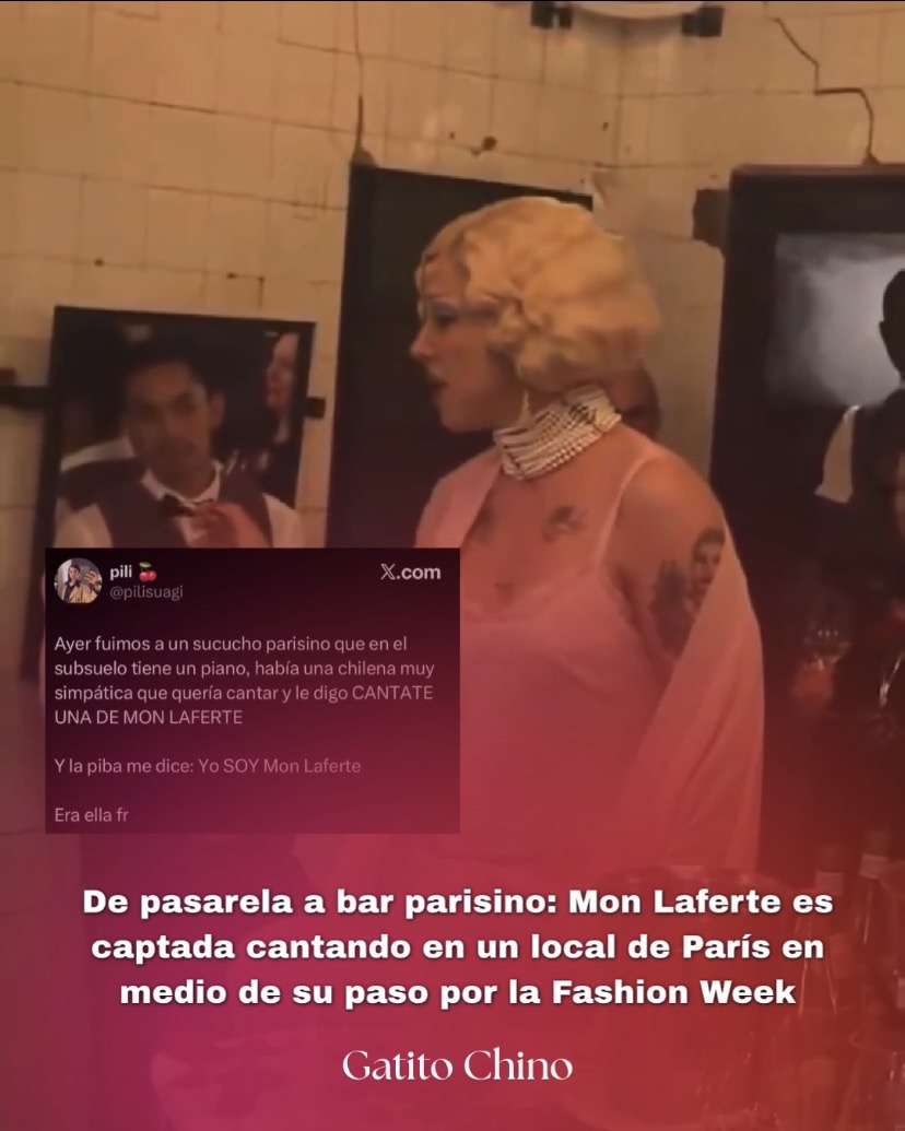 La chilena Mon Laferte es captada cantando en un bar de París