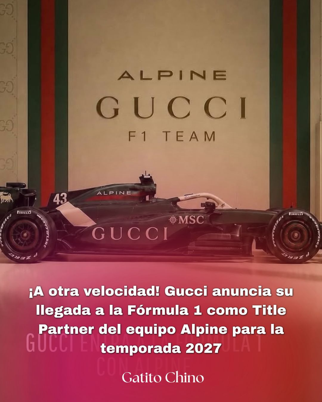 La firma italiana se convierte en el primer socio principal (Title Partner) de la historia para un equipo de F1, desbancando a patrocinadores industriales con un acuerdo millonario