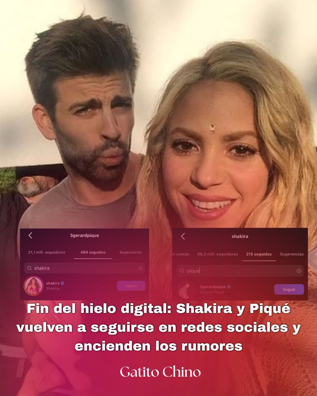 Los usuarios de redes sociales notaron que la cantante colombiana y el exfutbolista volvieron a interactuar digitalmente después de años de distanciamiento