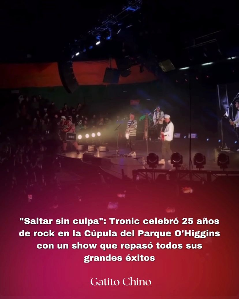 Tronic celebró sus 25 años con un show inolvidable en la Cúpula del Parque O’Higgins