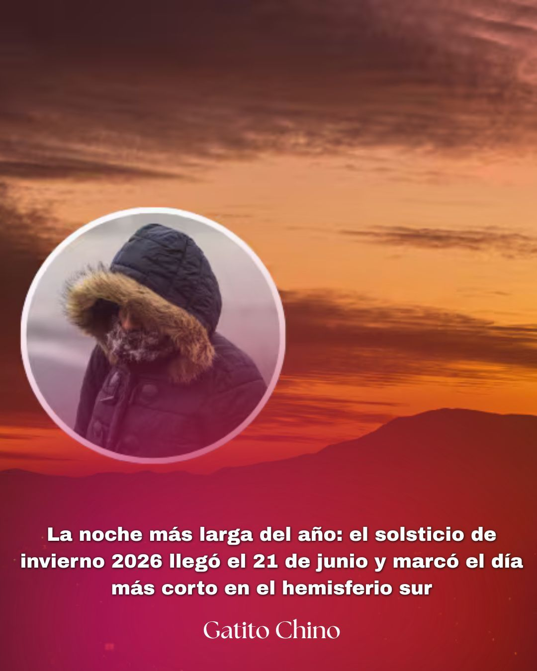 El 21 de junio fue el día más corto del año por el solsticio de invierno