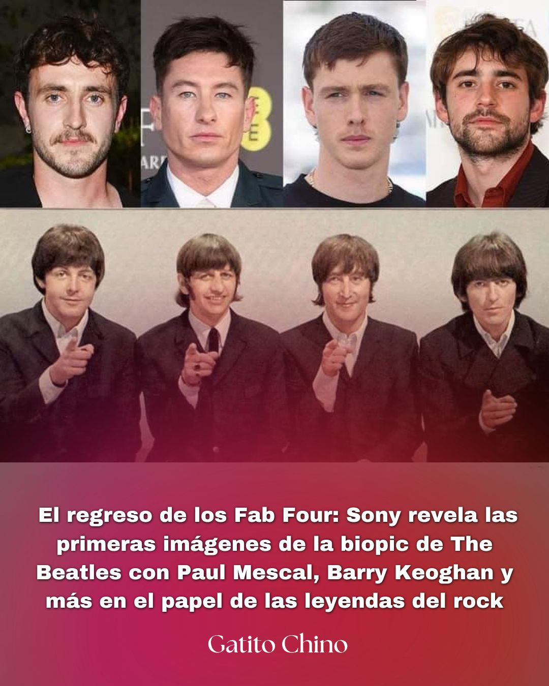 Revelan las primeras imágenes de la esperada biopic de The Beatles