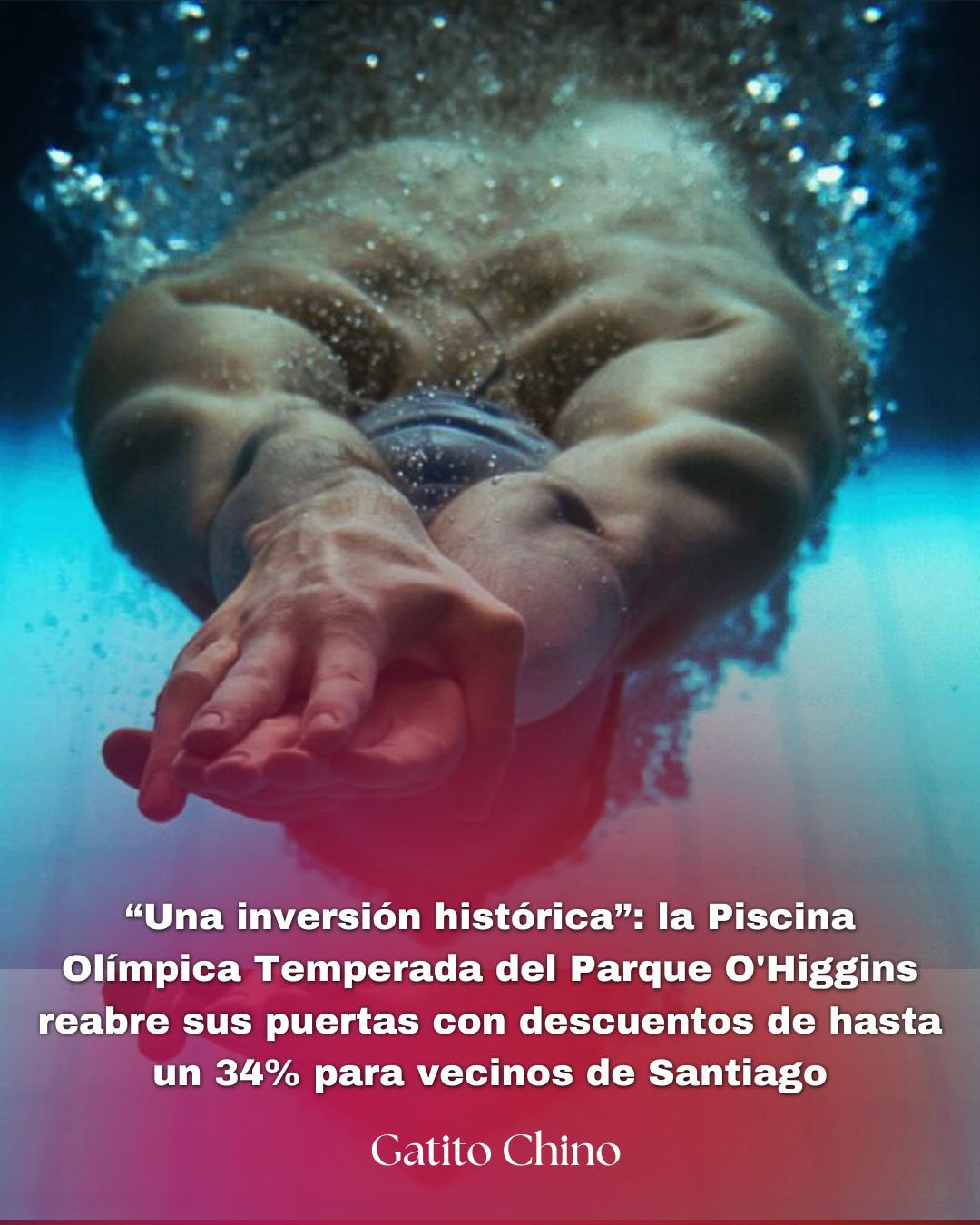 Reabren la Piscina Olímpica Temperada del Parque O’Higgins tras inversión de $1.550 millones
