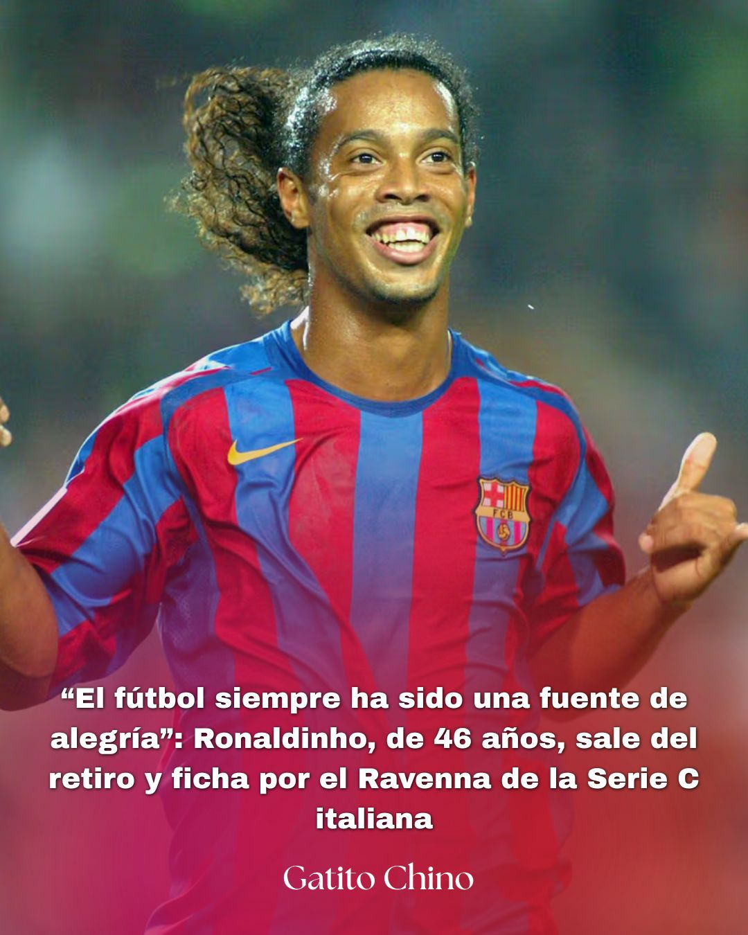 Ronaldinho volverá a jugar en las canchas a los 46 años