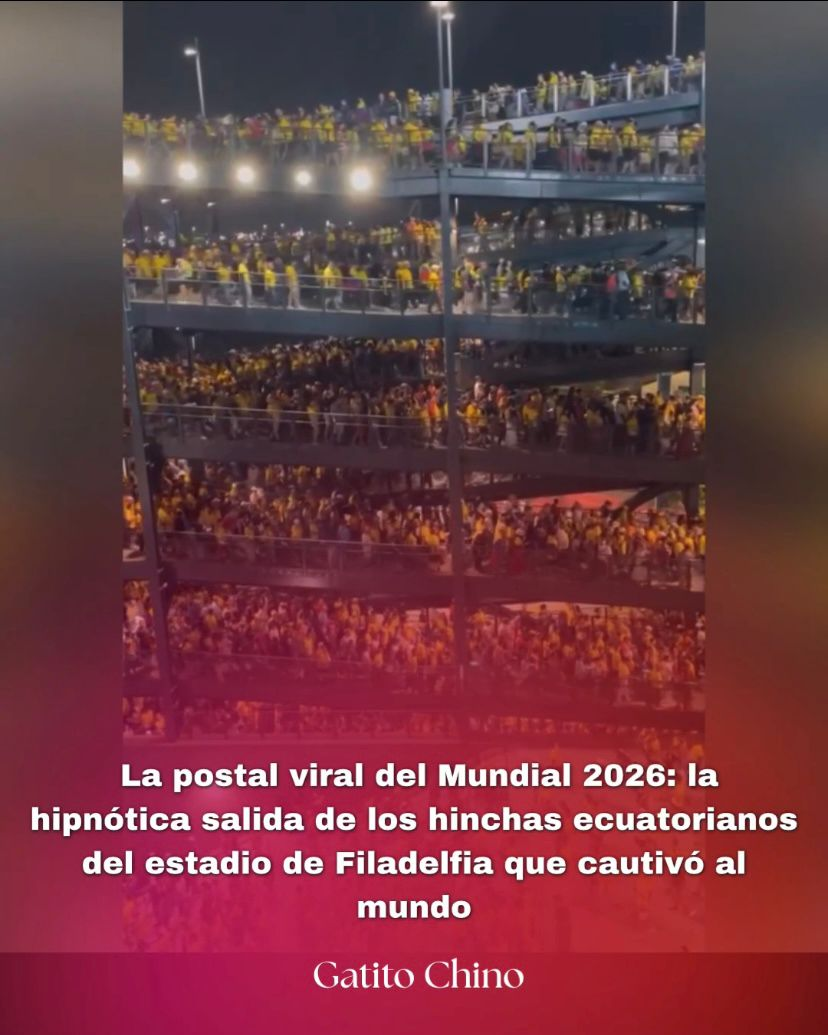 El impactante video de los hinchas ecuatorianos saliendo del estadio de Filadelfia