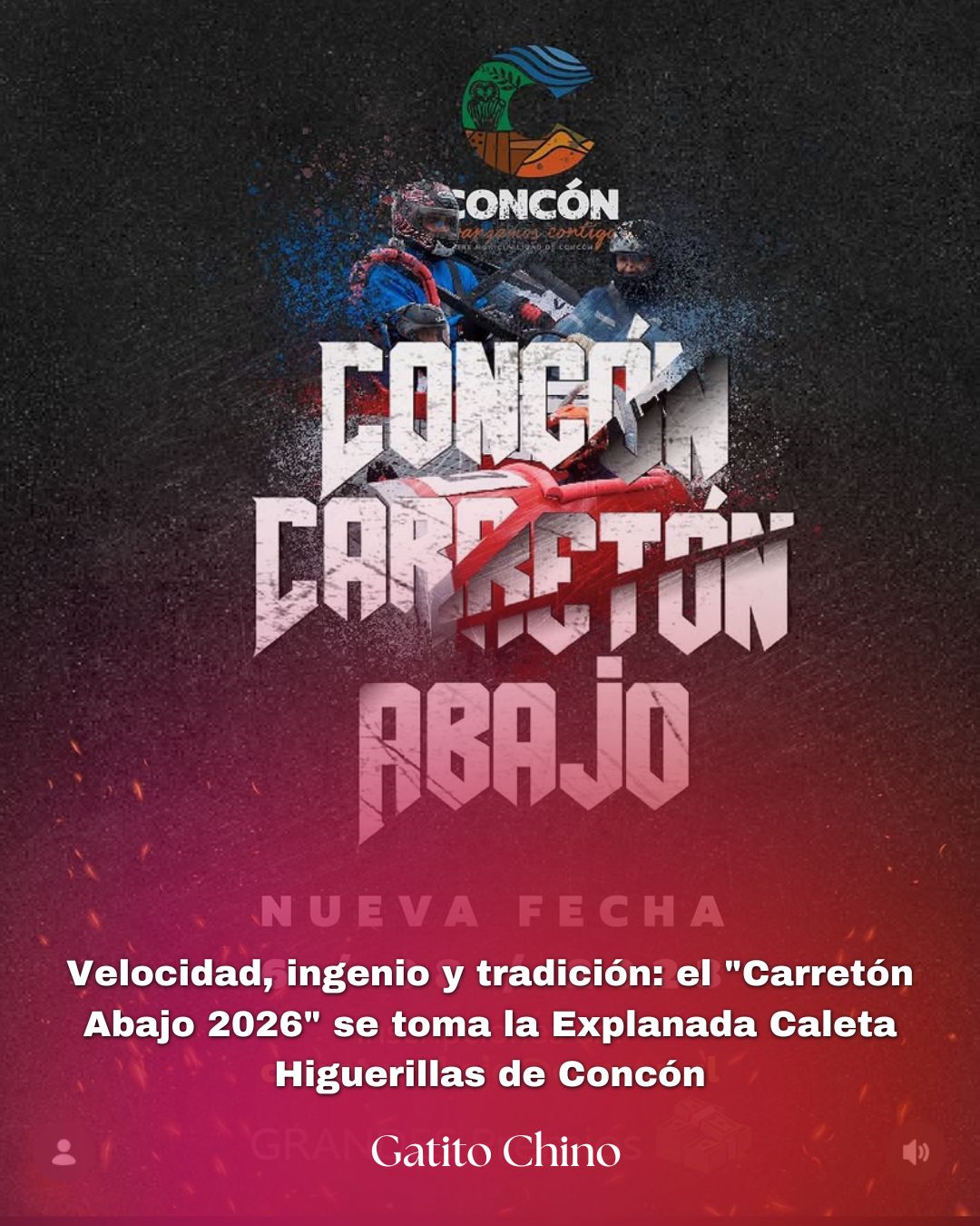 «Carretón Abajo 2026»: la tradicional carrera de carretones vuelve a Concón