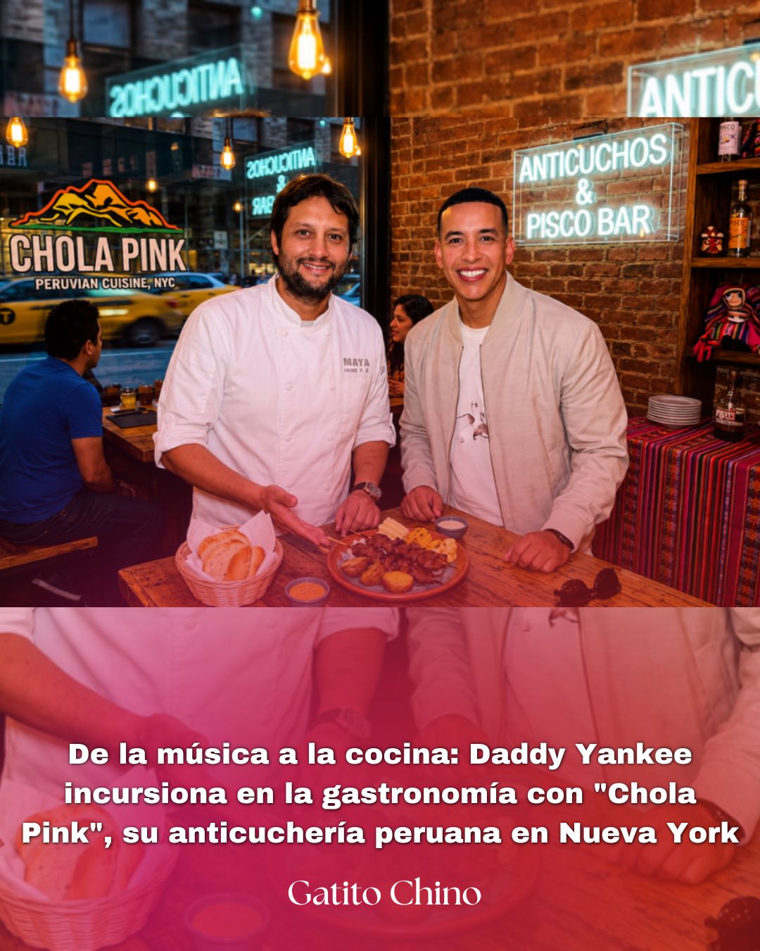Daddy Yankee abre «Chola Pink»: su restaurante de comida peruana en Nueva York