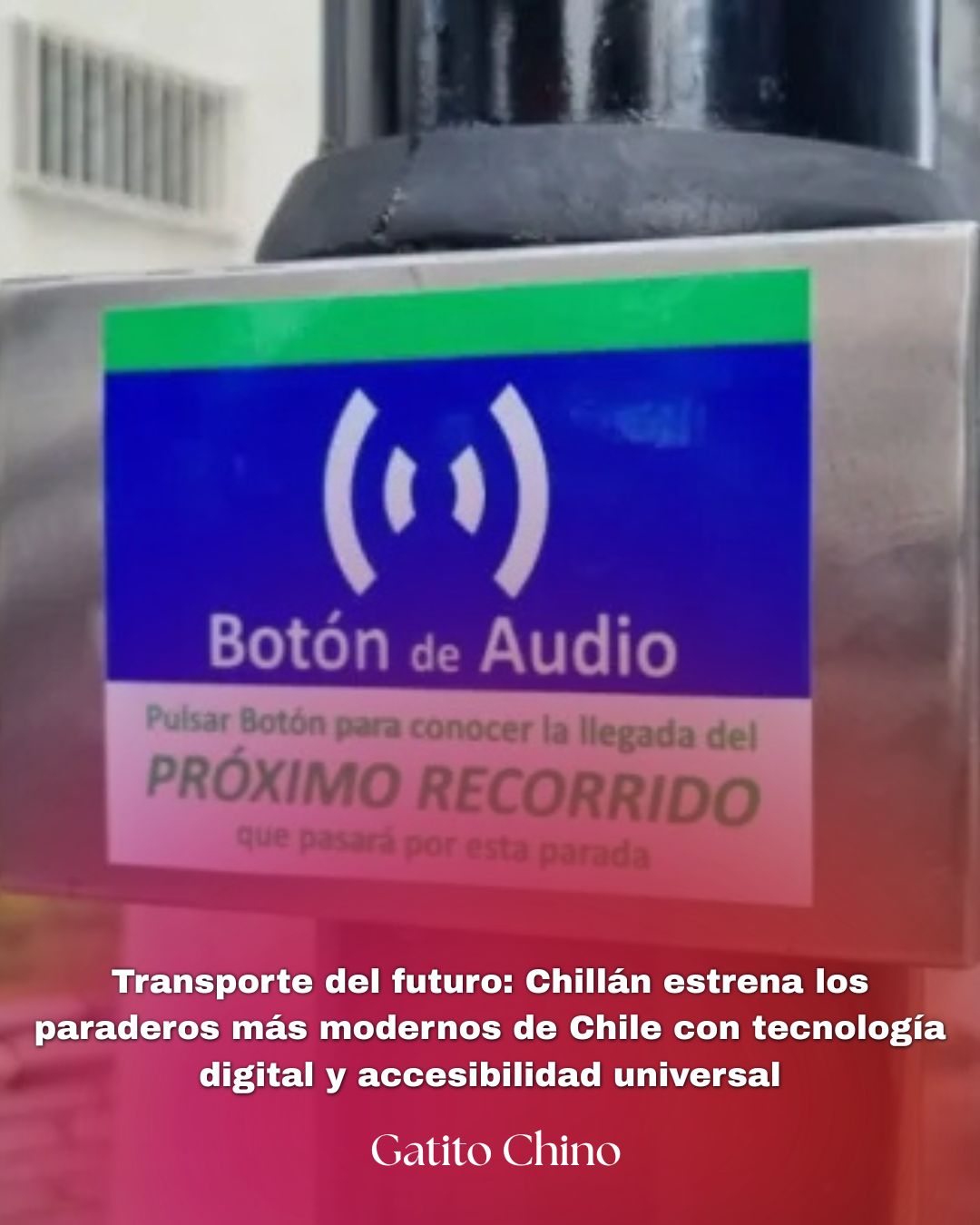 Chillán estrena los paraderos más modernos de Chile