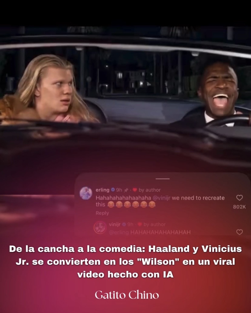 El divertido video viral hecho con IA de Haaland y Vinicius Jr. en «¿Dónde están las rubias?»