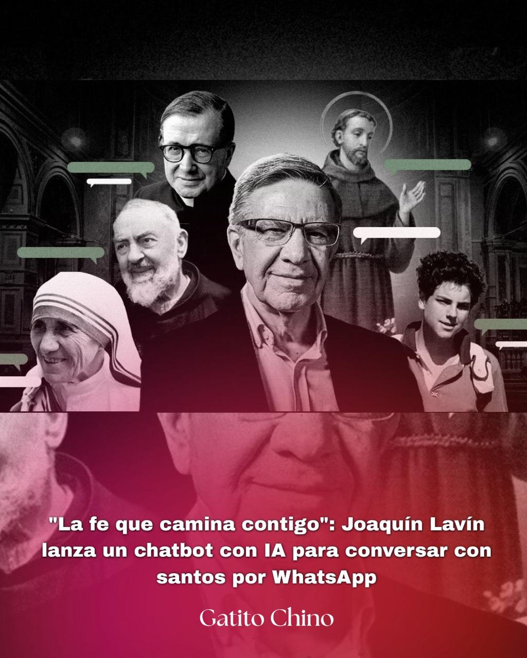Joaquín Lavín lanza «Santos x Chat»: un chatbot con IA para hablar con santos