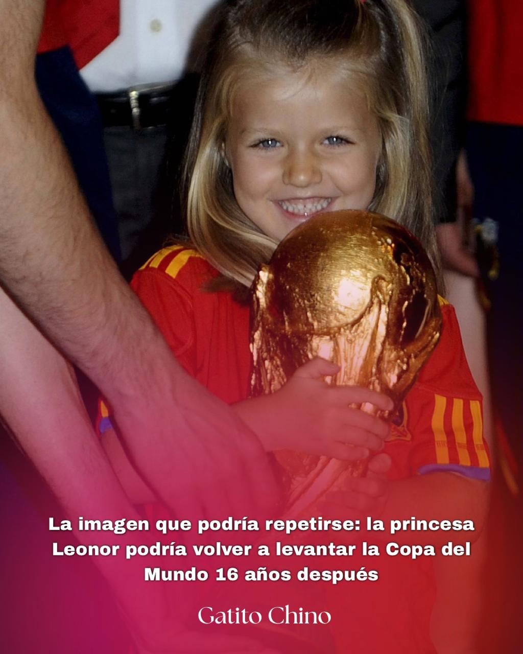 La Princesa Leonor podría levantar la Copa del Mundo 16 años después: la emotiva historia que une a la realeza española con el fútbol