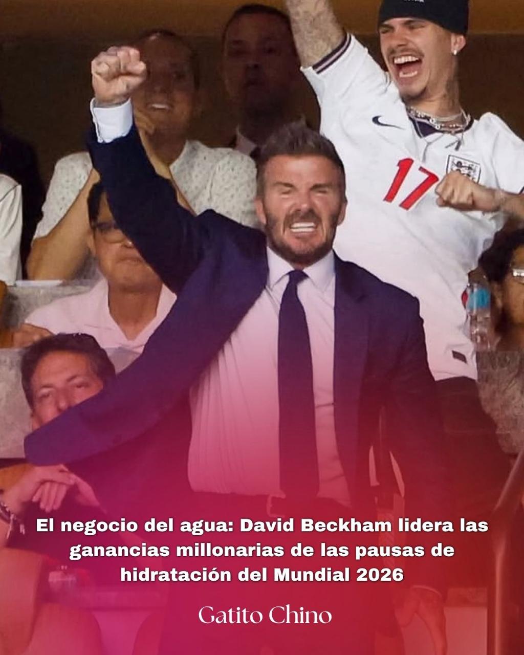 David Beckham es quien más ha ganado con las pausas de hidratación del Mundial