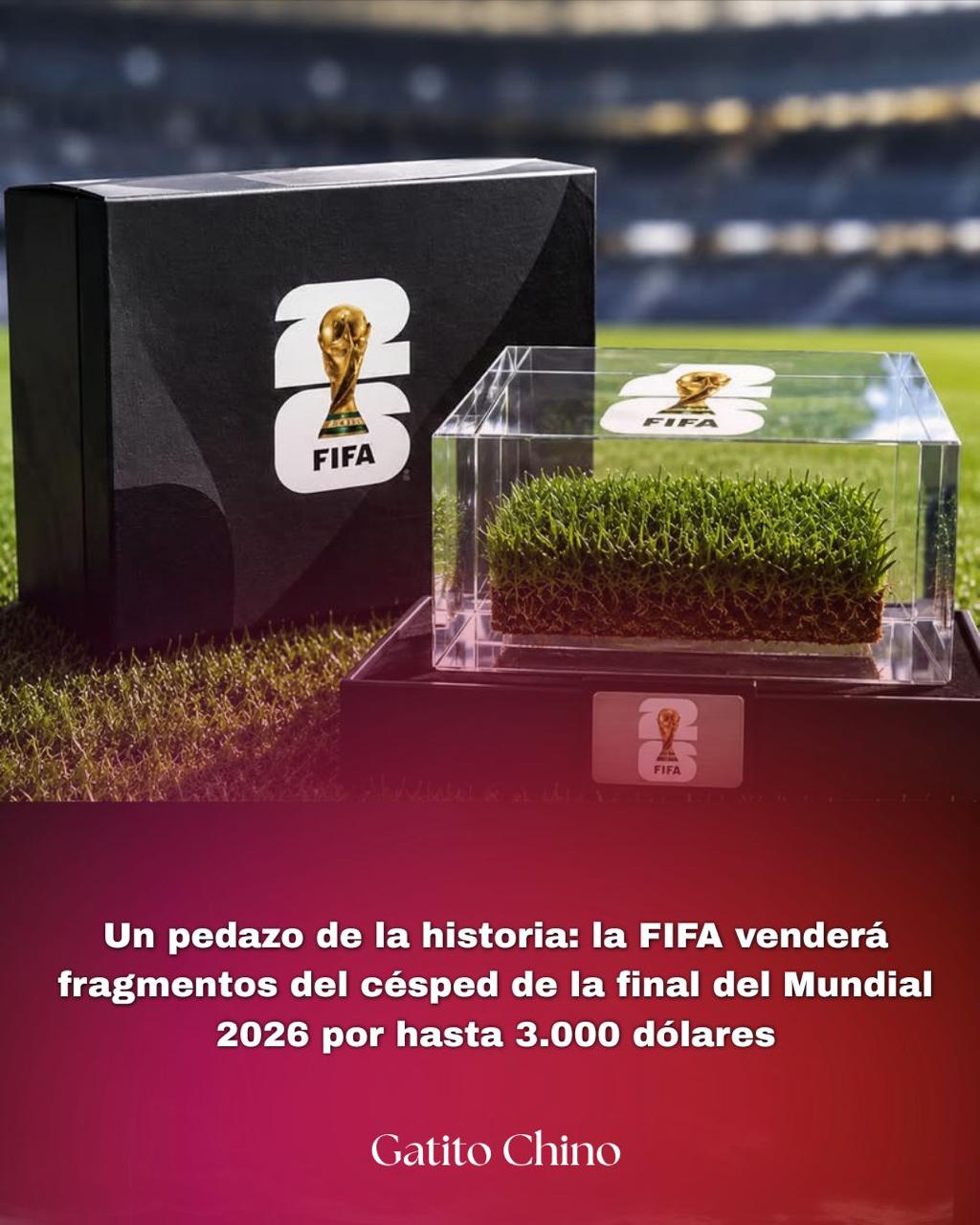 La FIFA venderá fragmentos del césped de la final del Mundial como artículo de colección