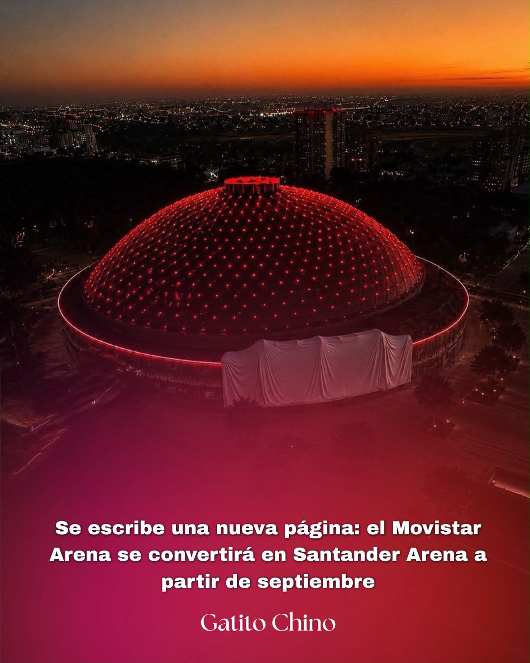 El Movistar Arena se despide: el emblemático recinto pasará a llamarse Santander Arena