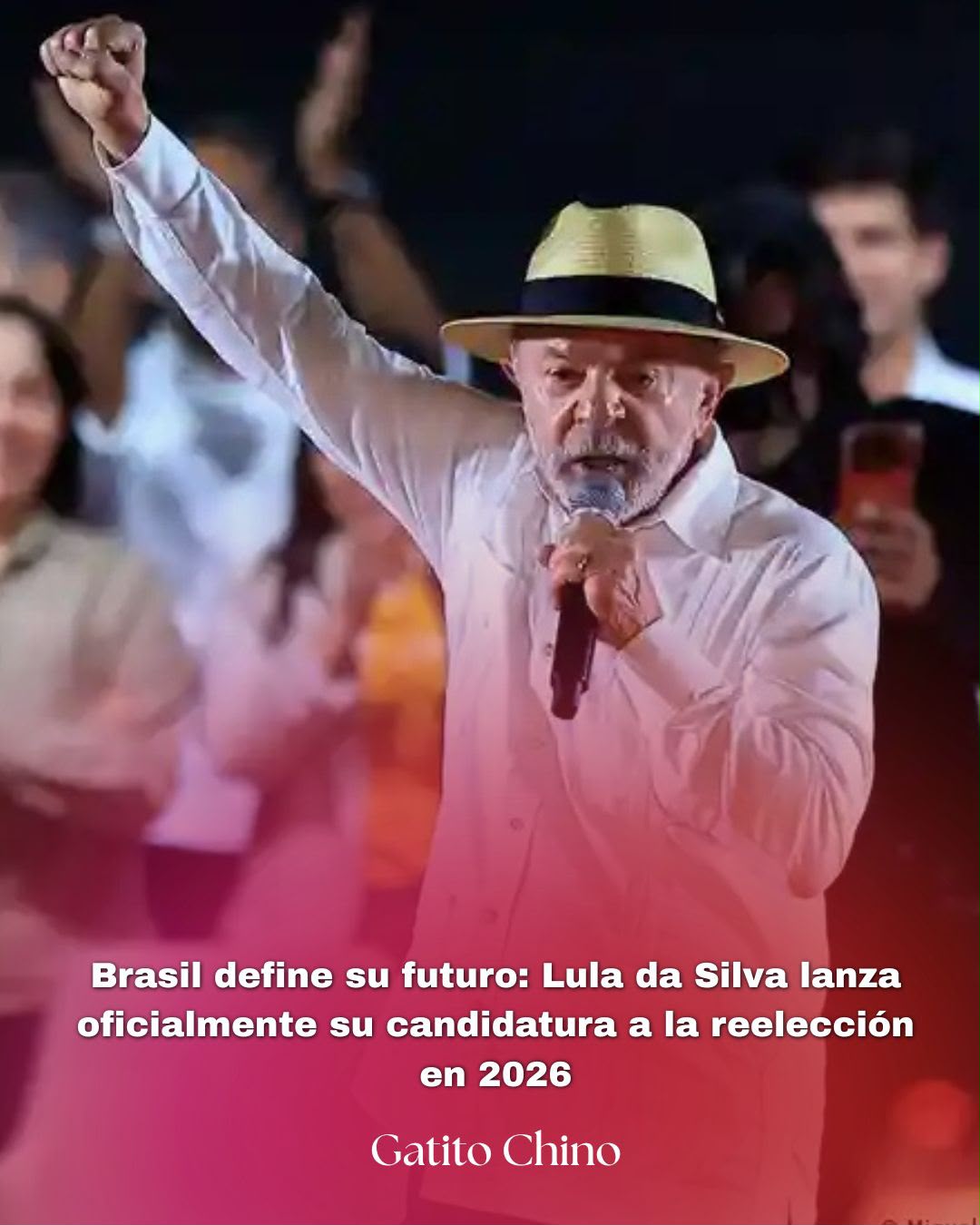 Lula lanza oficialmente su candidatura a la reelección en Brasil