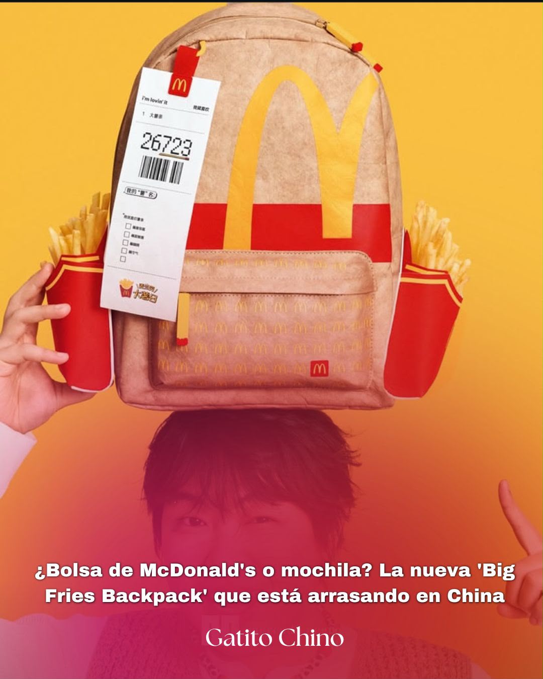 McDonald’s China convierte su bolsa de papel en una mochila de edición limitada