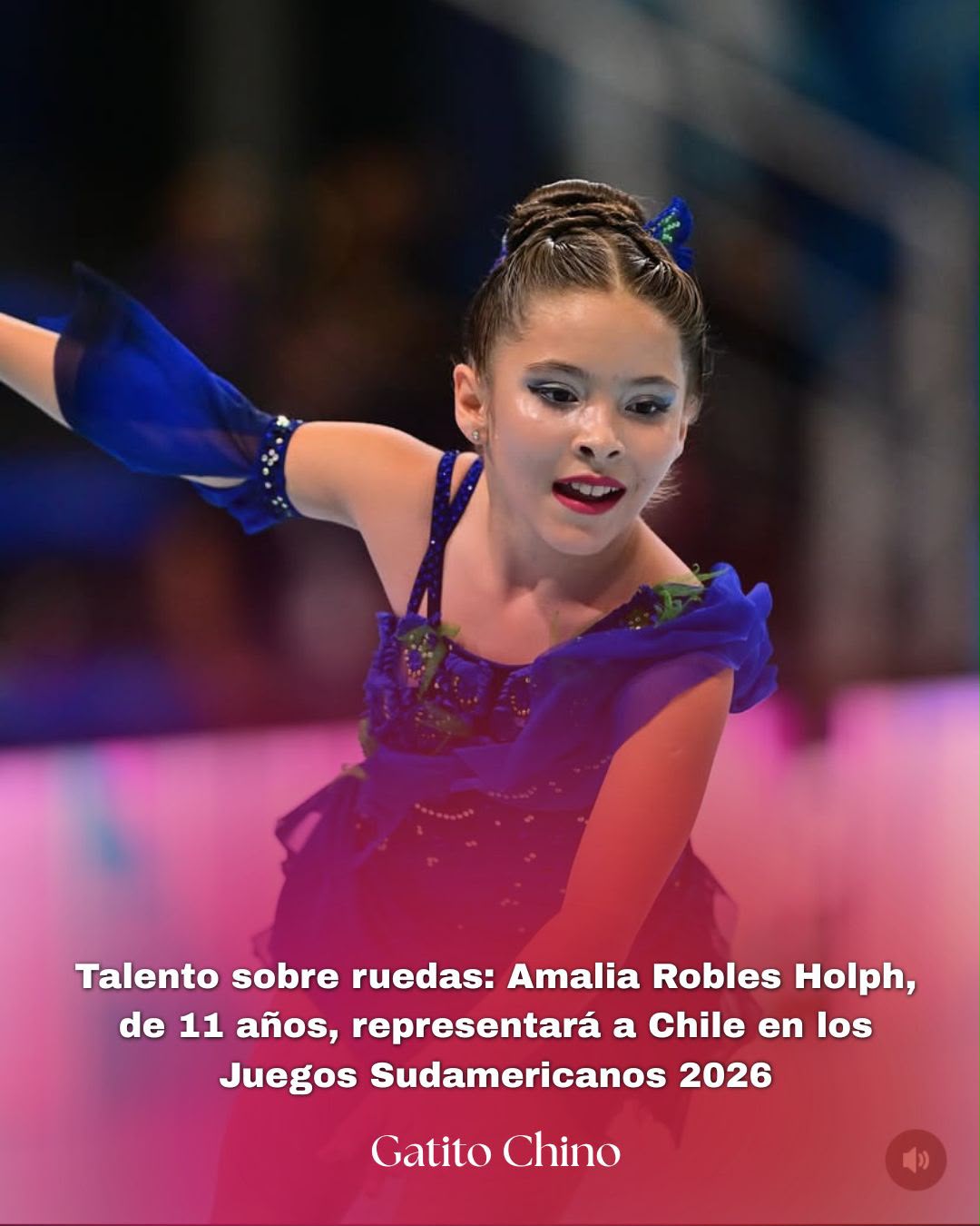 Amalia Robles Holph, de 11 años, representará a Chile en los Juegos Sudamericanos de Brasil