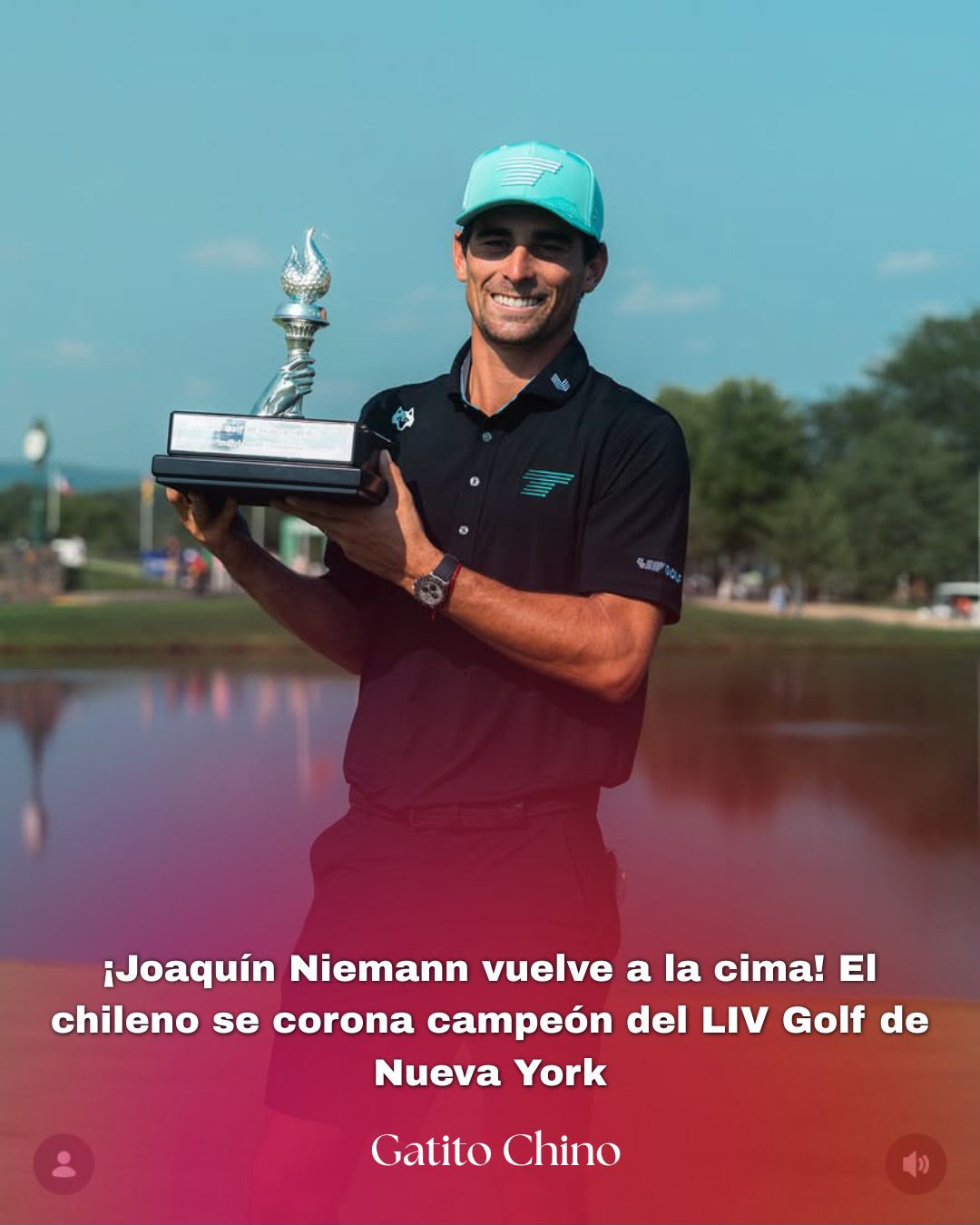 Joaquín Niemann se tituló campeón del LIV Golf de Nueva York