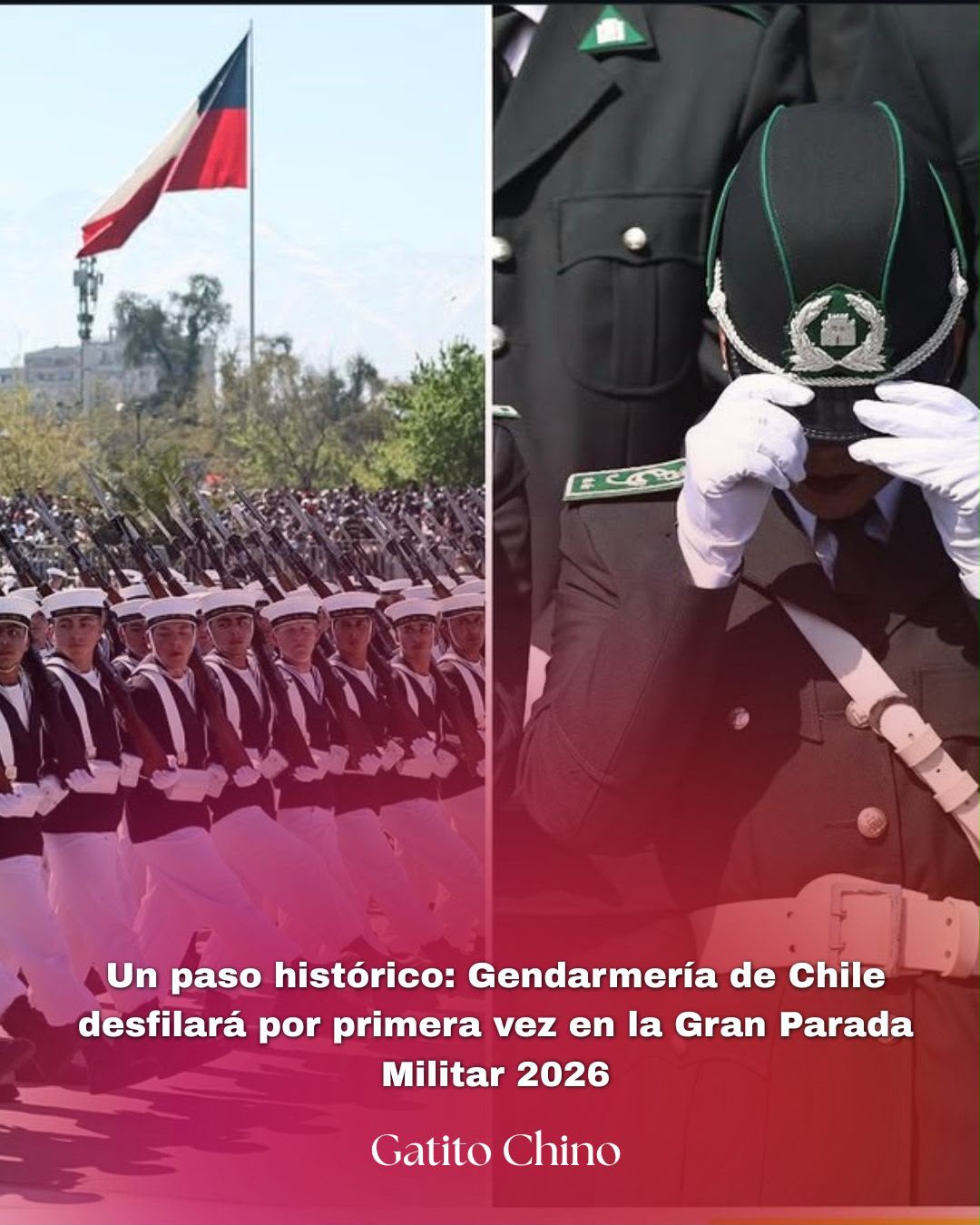 Gendarmería de Chile desfilará por primera vez en la Gran Parada Militar 2026