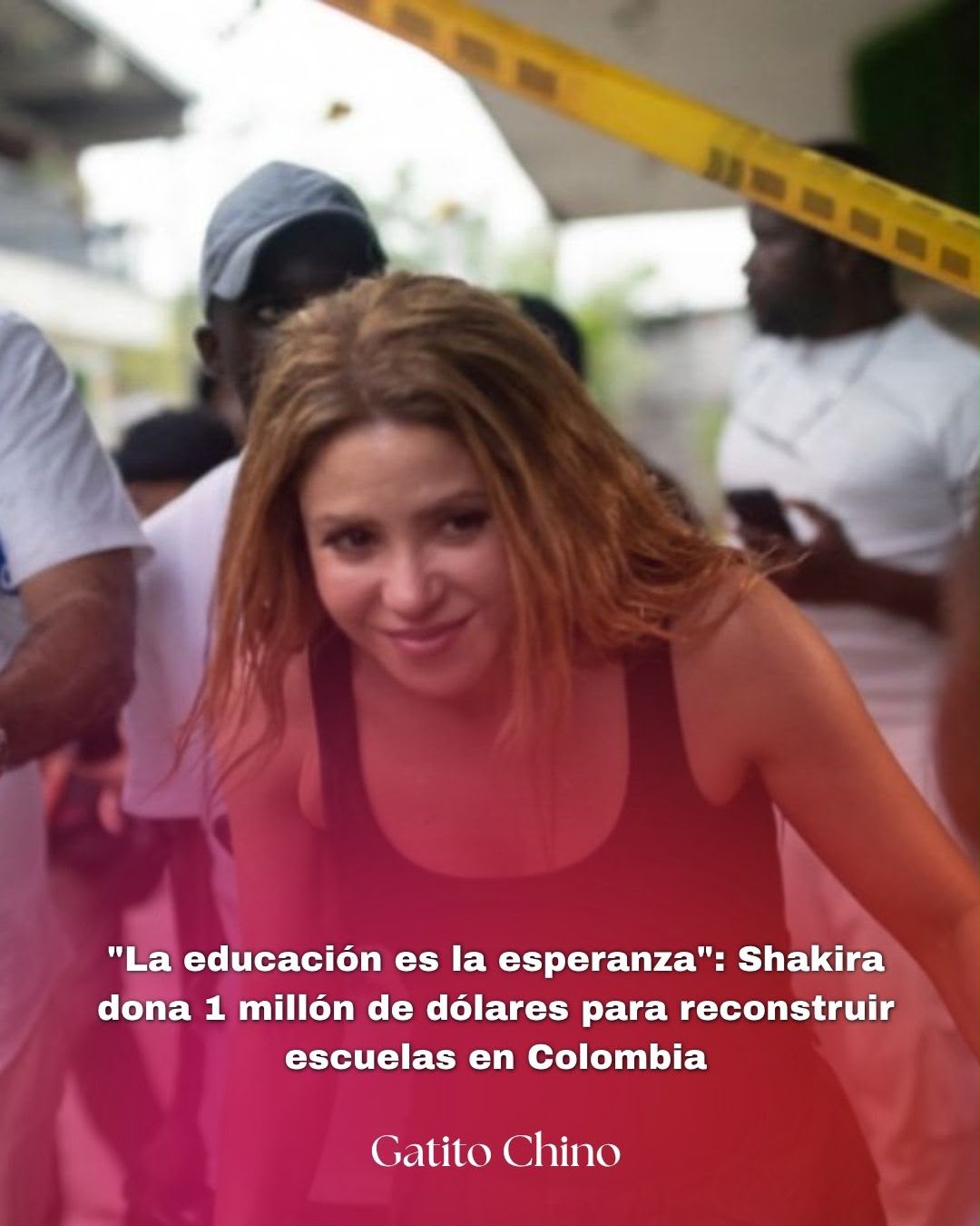 Shakira visita Colombia tras el terremoto y anuncia 1 millón de dólares para reconstruir escuelas