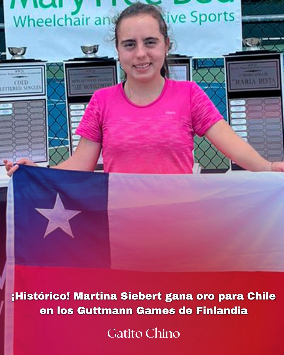 Martina Siebert hace historia en Finlandia y gana oro para Chile en los Guttmann Games 2026