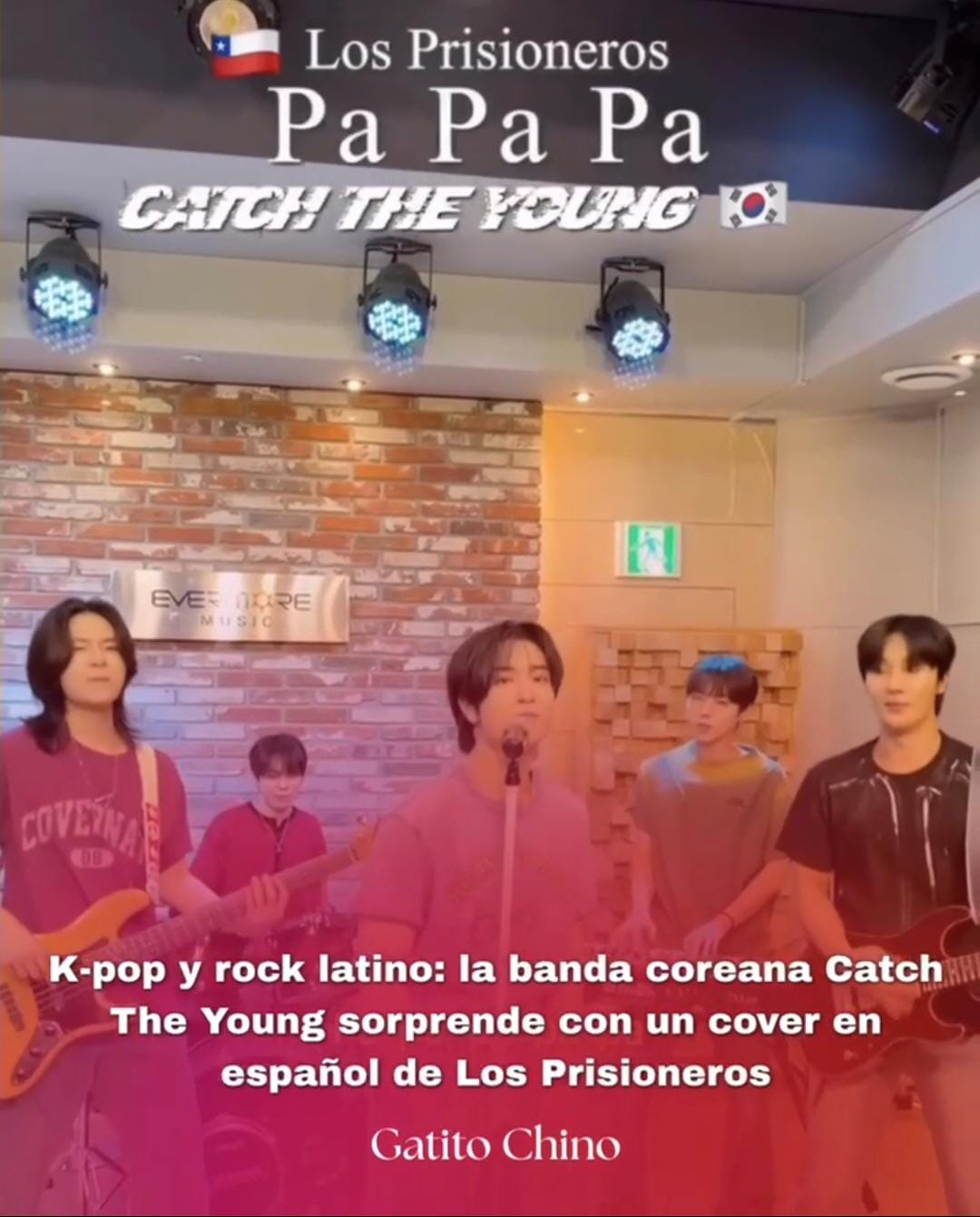 Banda coreana Catch The Young realiza cover de «Pa Pa Pa» de Los Prisioneros