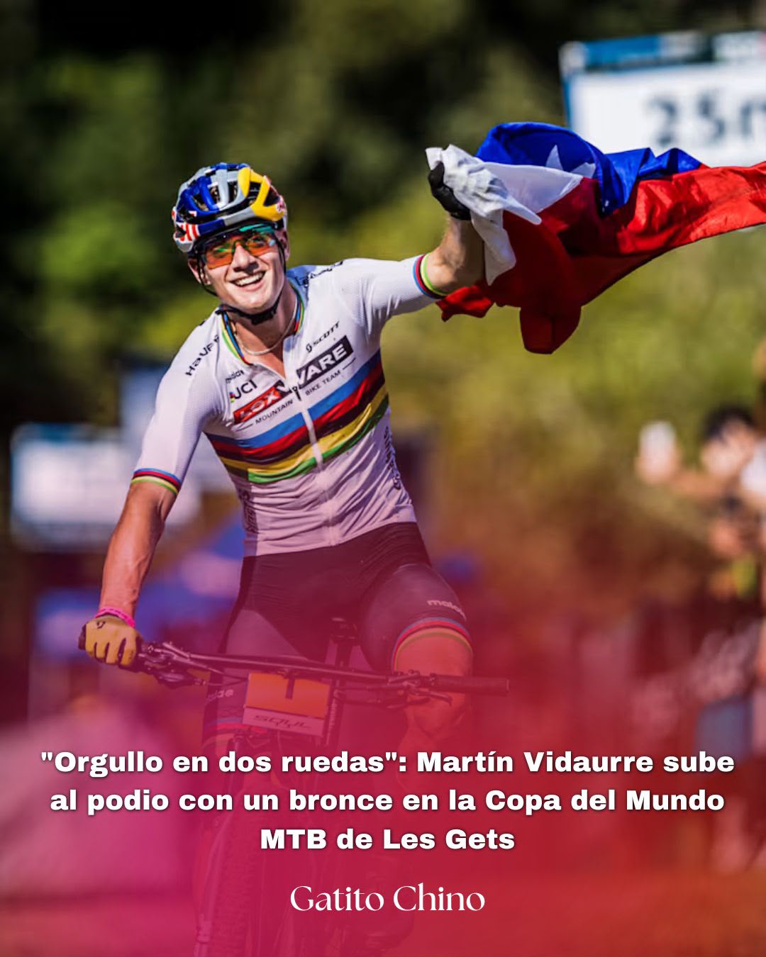 Martín Vidaurre obtiene bronce en la Copa del Mundo de Les Gets