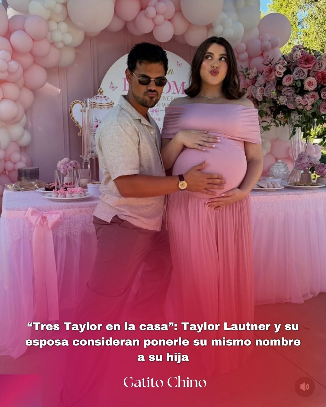 Taylor Lautner y su esposa consideran llamar “Taylor” a su hija: tres personas con el mismo nombre en casa