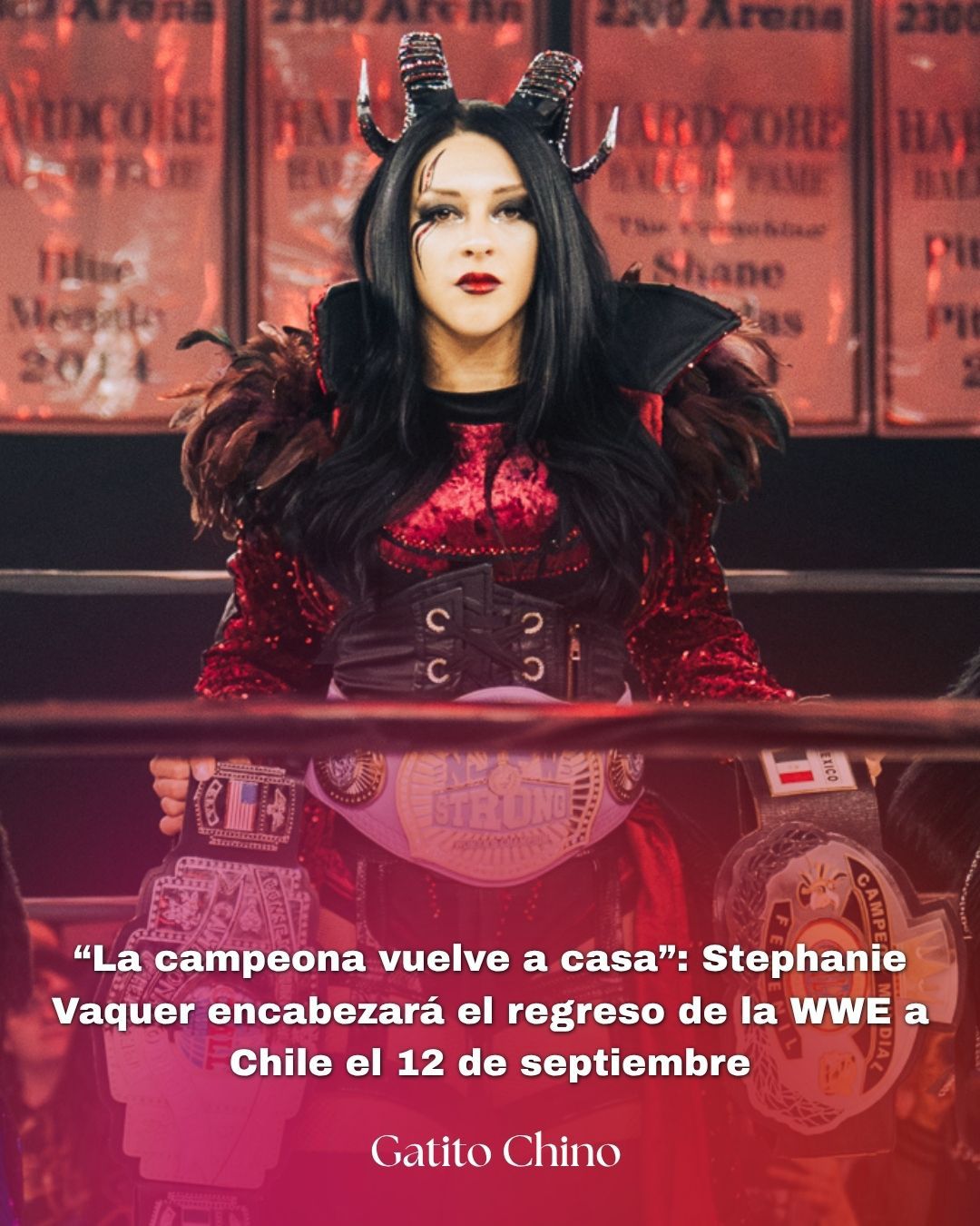 Stephanie Vaquer peleará por el título mundial de la WWE en Chile: ¡será el evento principal en el Movistar Arena!