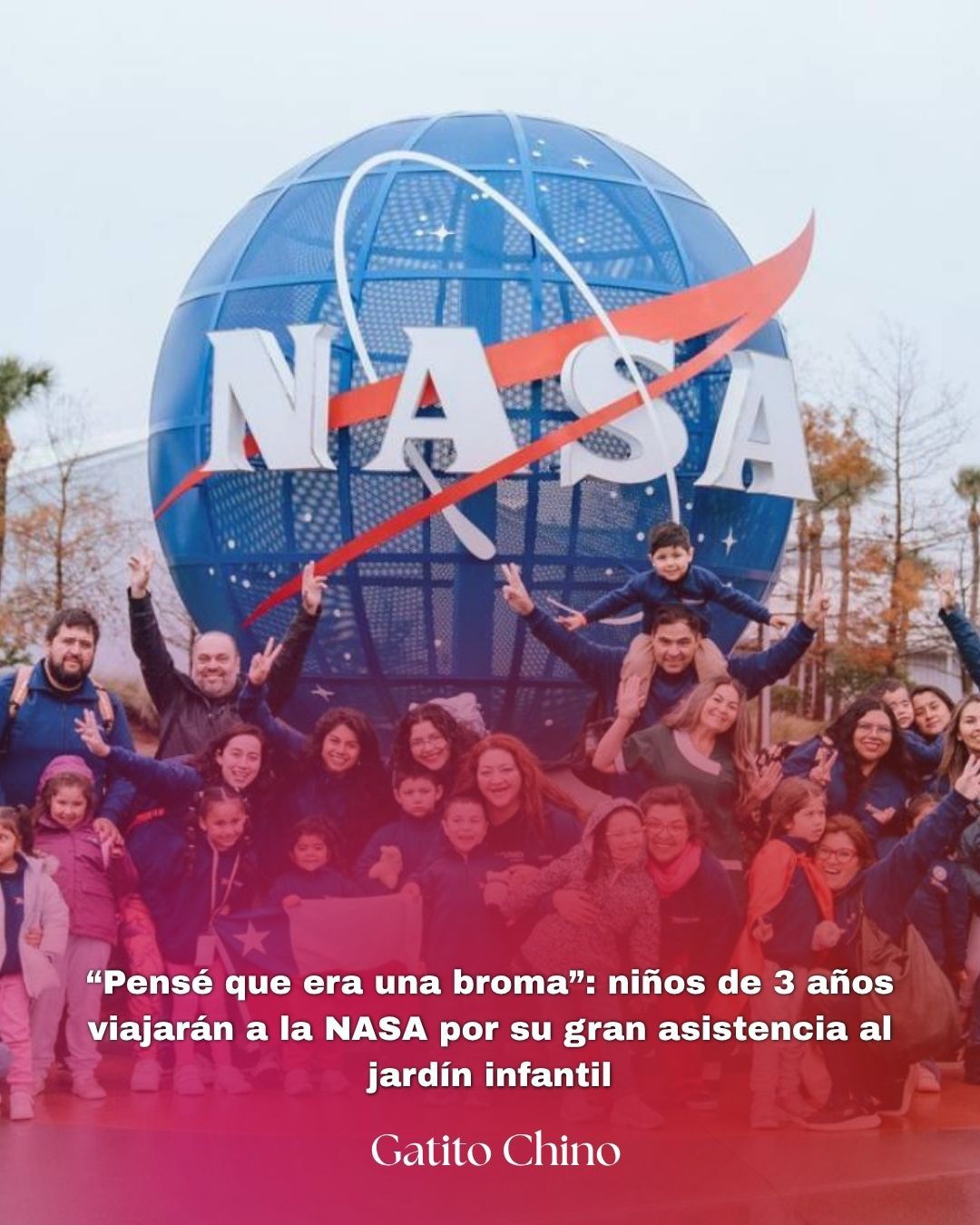 Niños de 3 años viajarán a la NASA por su excelente asistencia al jardín infantil: la historia que inspira a todo Chile