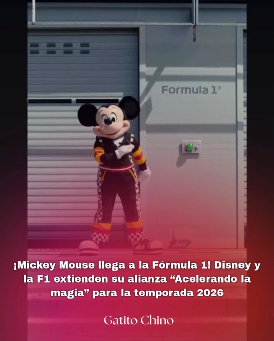 Disney y la Fórmula 1 unen fuerzas para la temporada 2026: llega la campaña “Acelerando la magia”